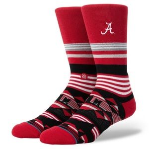 Stance Alabama Crimson Tide Geo Stripe Crew Socks